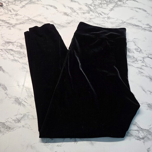 Gap Extra Large High Rise Pull On Velvet Holiday Casual Dressy Leggings - Picture 1 of 9